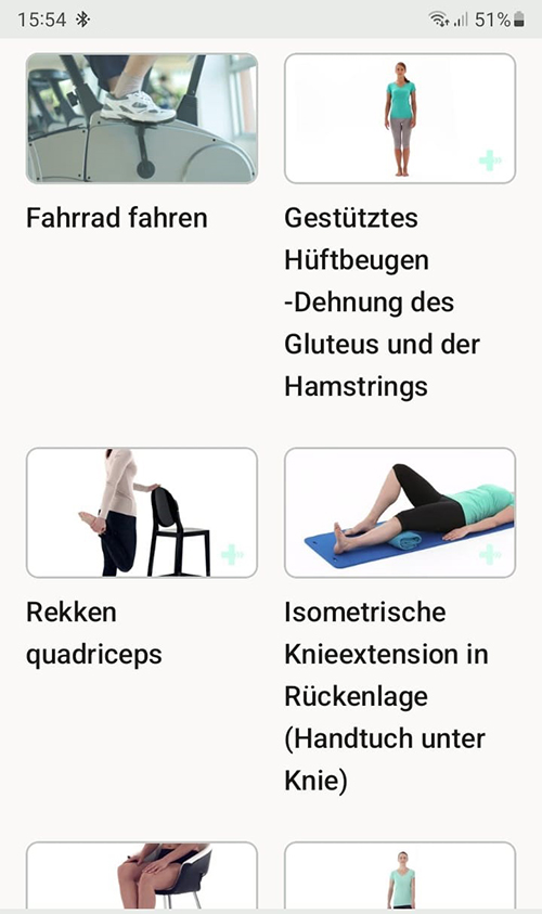 Online Übungsprogramm Osgood-Schlatter