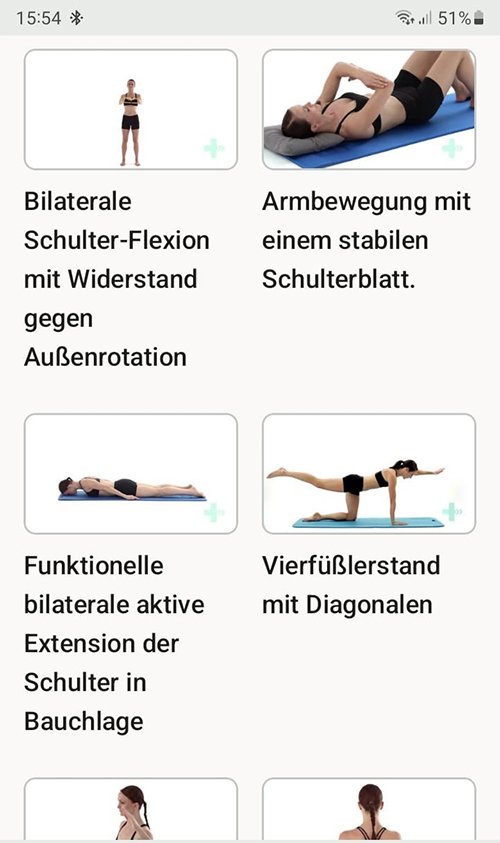 Online Übungsprogramm Schulterinstabilität