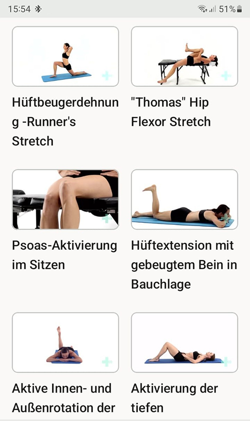 Online Übungsprogramm Iliopsoassyndrom