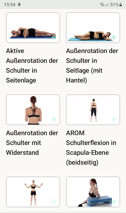 Online Übungsprogramm Rotatorenmanschettenverletzung